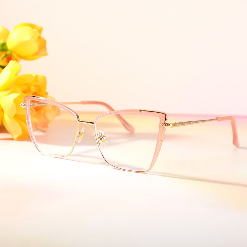 Occhiali da Vista  Burke Cat Eye Rosa