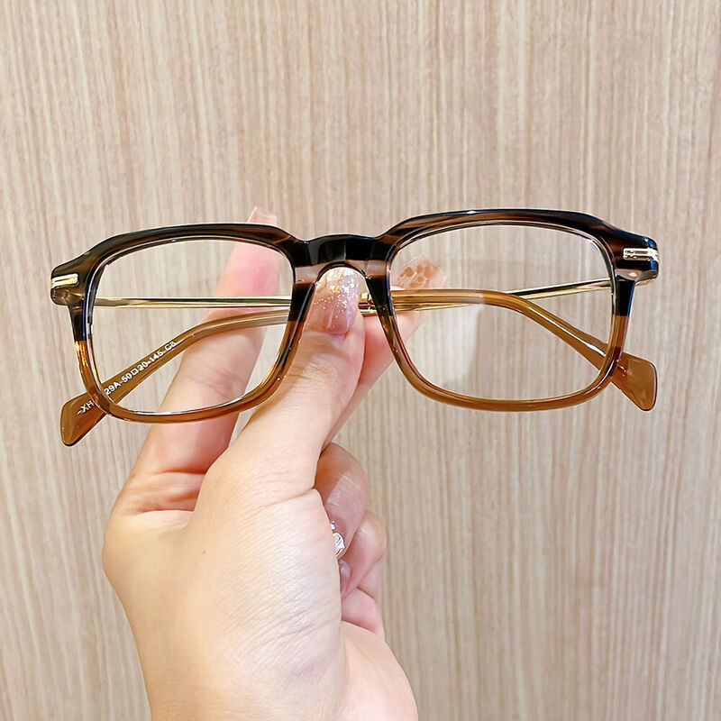 Obadia Square Brown Glasses