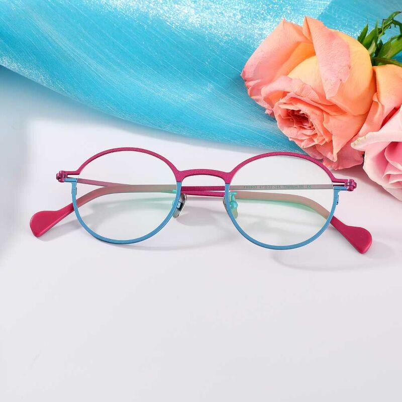 Cook Runde Lila Brille