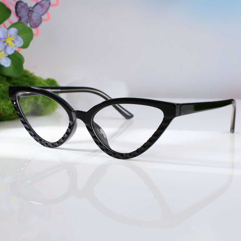 Lunettes de Vue Abigail Cat Eye Noir
