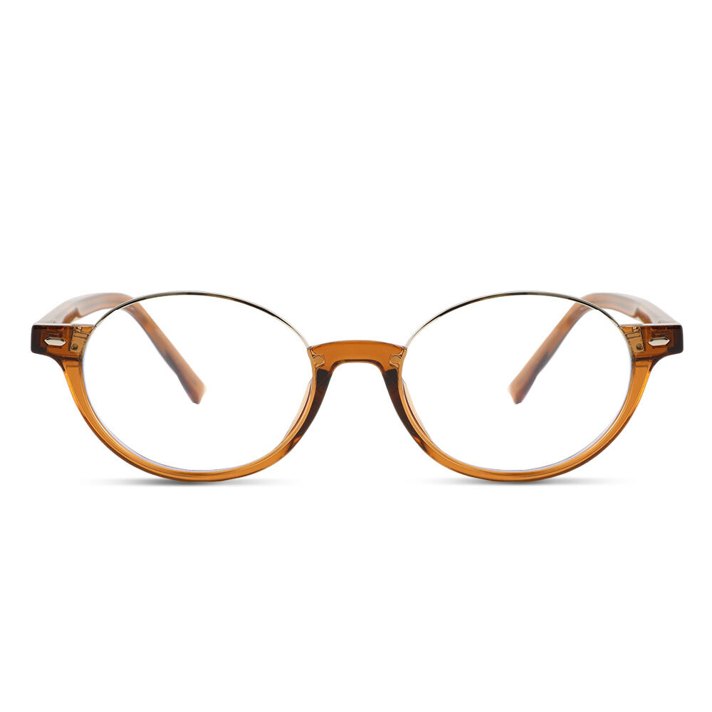 Wordsworth Ovale Braune Brille