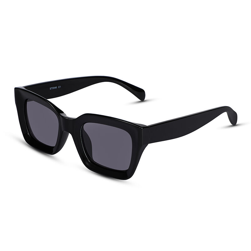 Futureland Rectangle Black/Grey Sunglasses