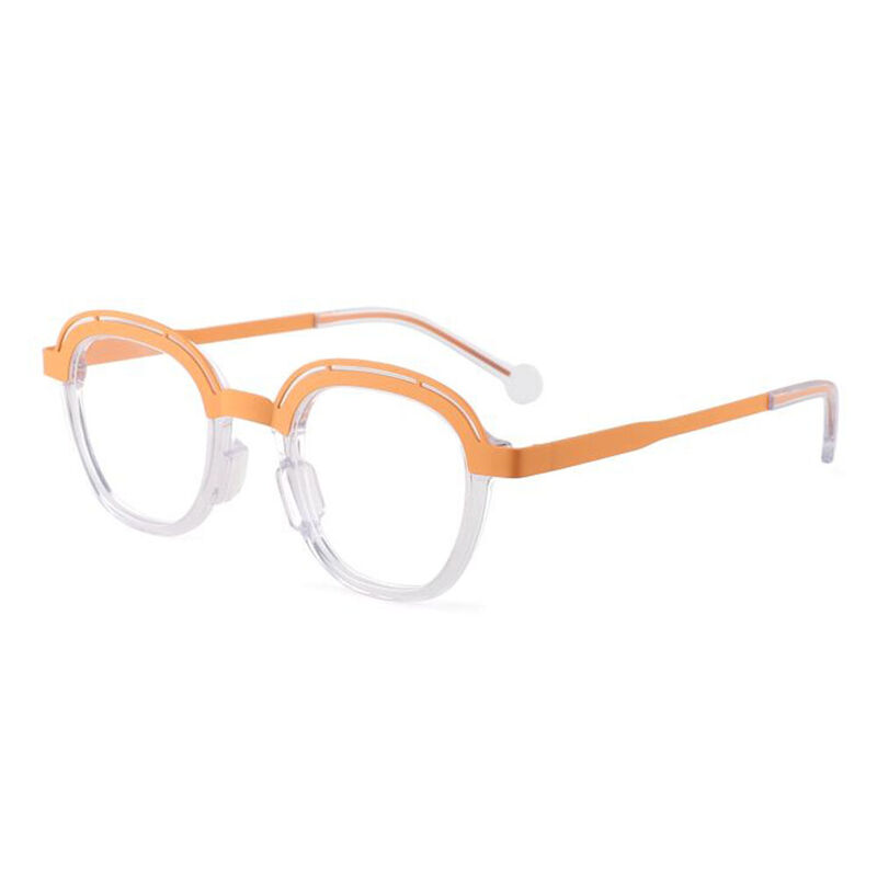 Troy Round Clear Glasses