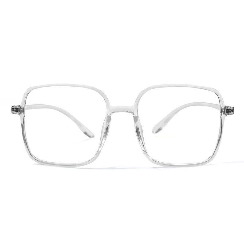 Visiona Square Clear Blue Glasses - Aoolia.com