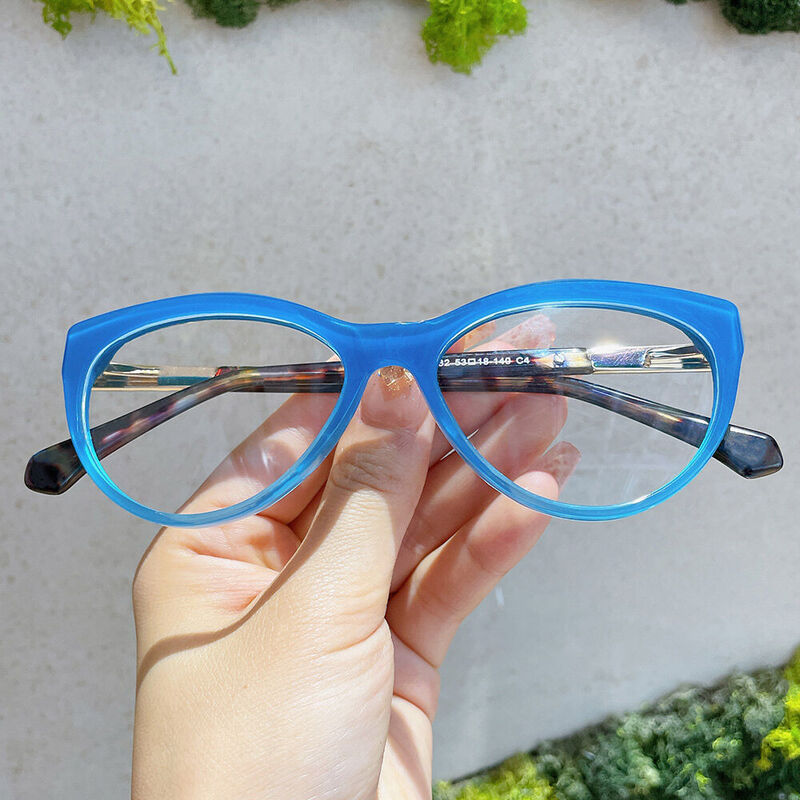 Abboti Cat Eye Blue Glasses