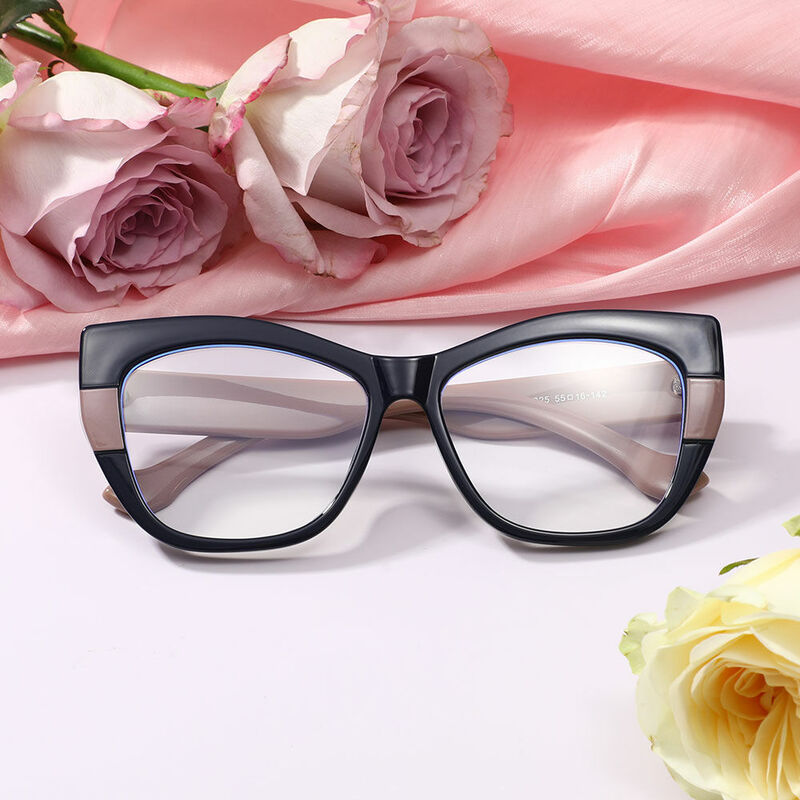 Philey Cat Eye Black Glasses