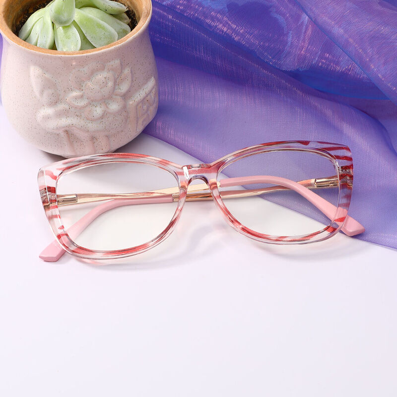 Josepa Cat Eye Pink Glasses