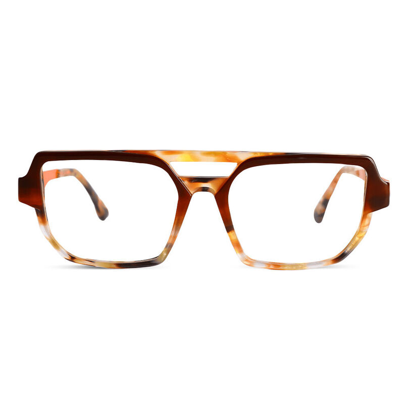 Hawthorne Aviator Orange Glasses