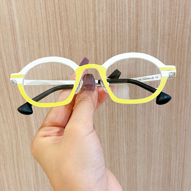 Bartholom Ovale Weiße Brille