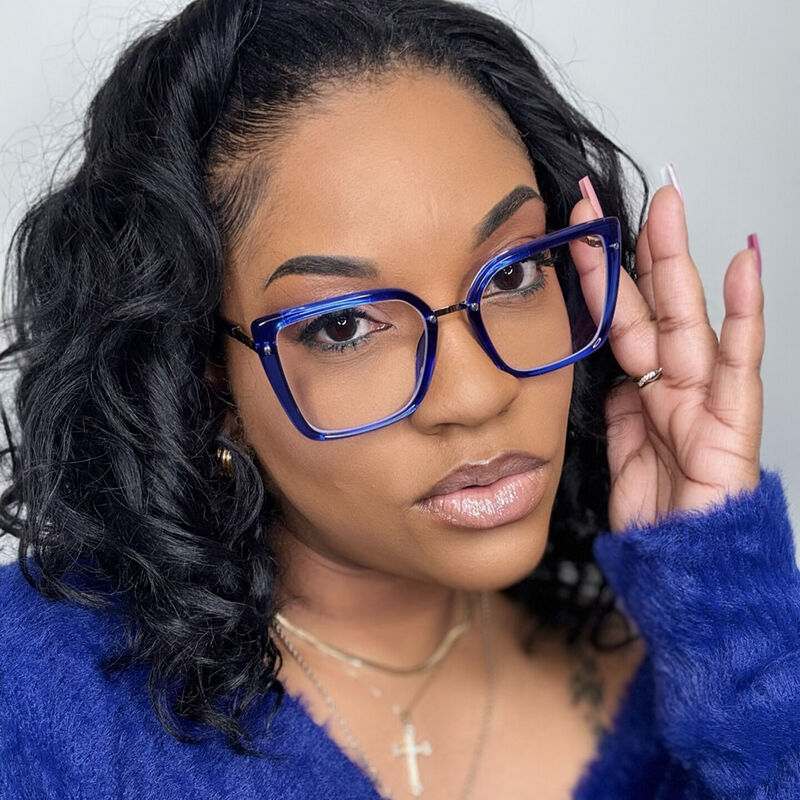 Walto Cat Eye Blue Glasses