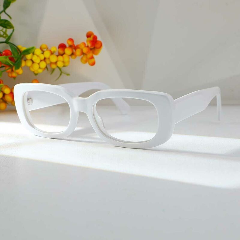 Occhiali da Vista Letitia Rettangolare Bianco