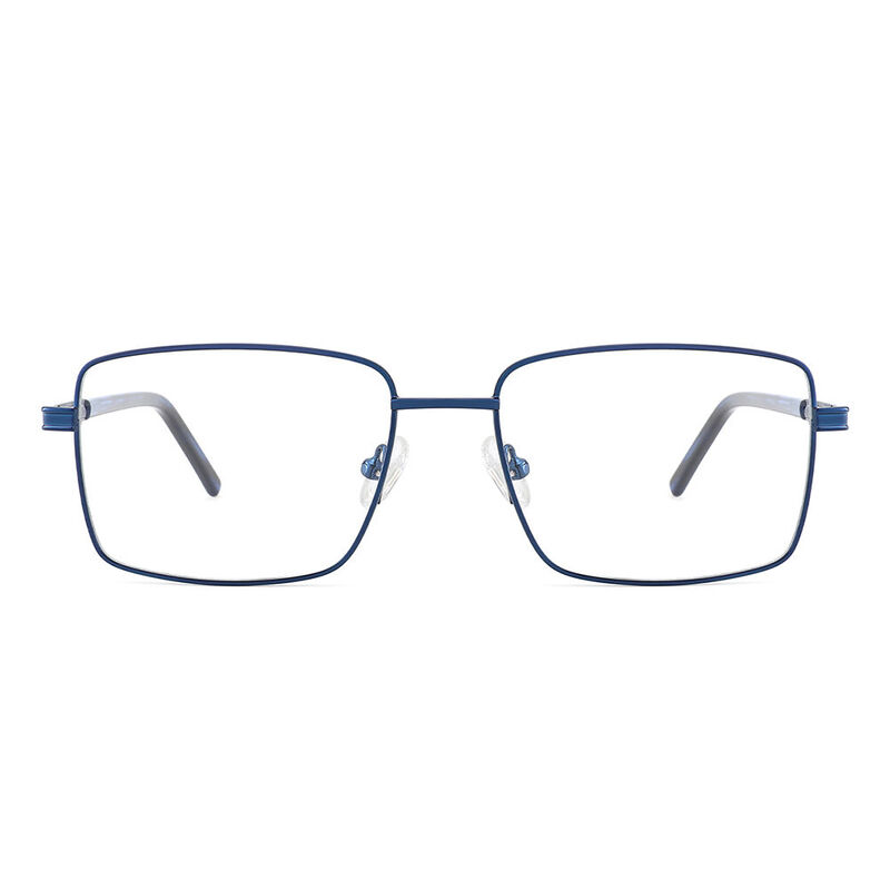 Nicholas Rectangle Blue Glasses