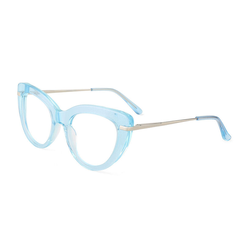 Kelly Cat Eye Blue Glasses