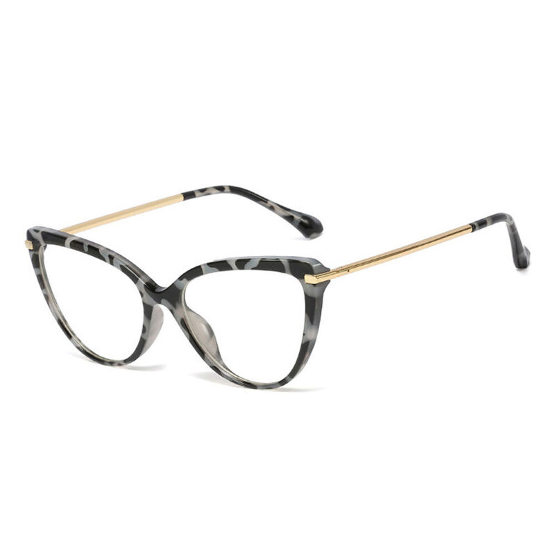 Lyuba Cat-Eye Leopard Glasses