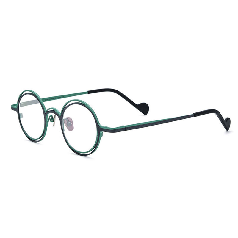 Hardy Round Green Glasses