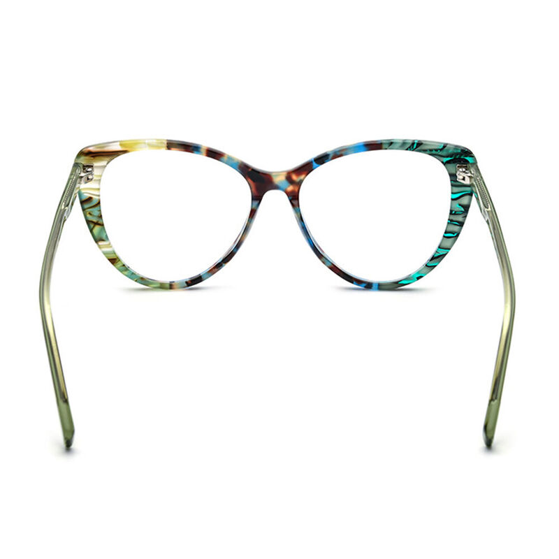 Ismail Cat Eye Green Glasses