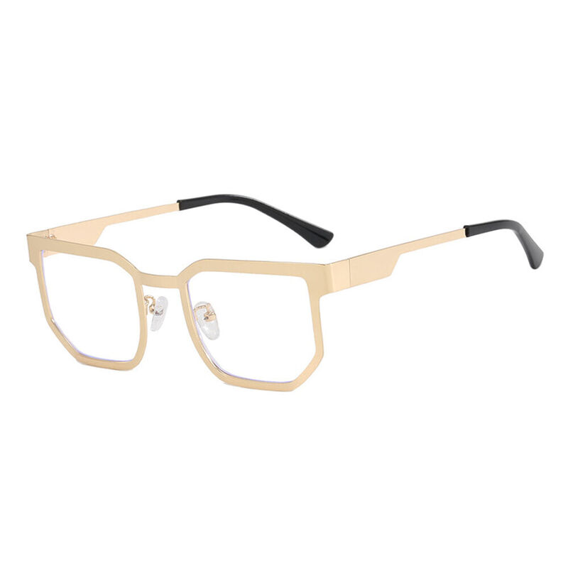 Bello Geometric Gold Glasses