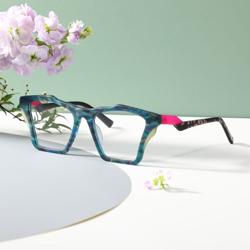 Karr Cat Eye Blue Glasses