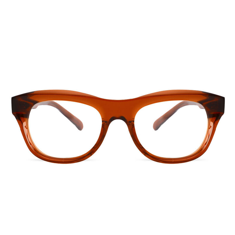 Raleign Square Brown Glasses