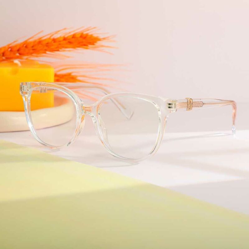 Lillian Round Clear Glasses