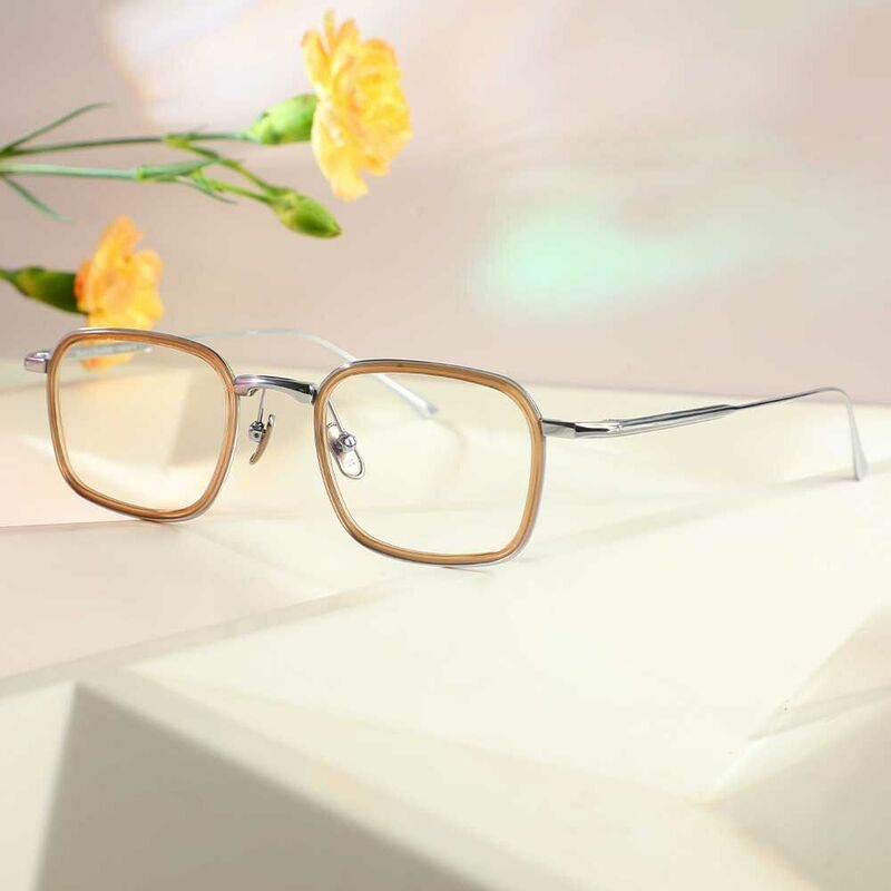 Lunettes de Vue Moore Rectangle Marron