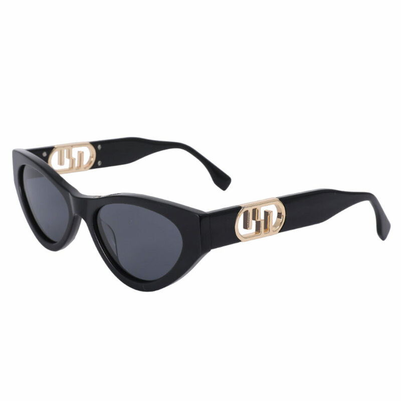 Rosalind Cat Eye Black Sunglasses