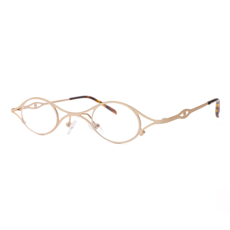 Tobey Oval Gold Glasses