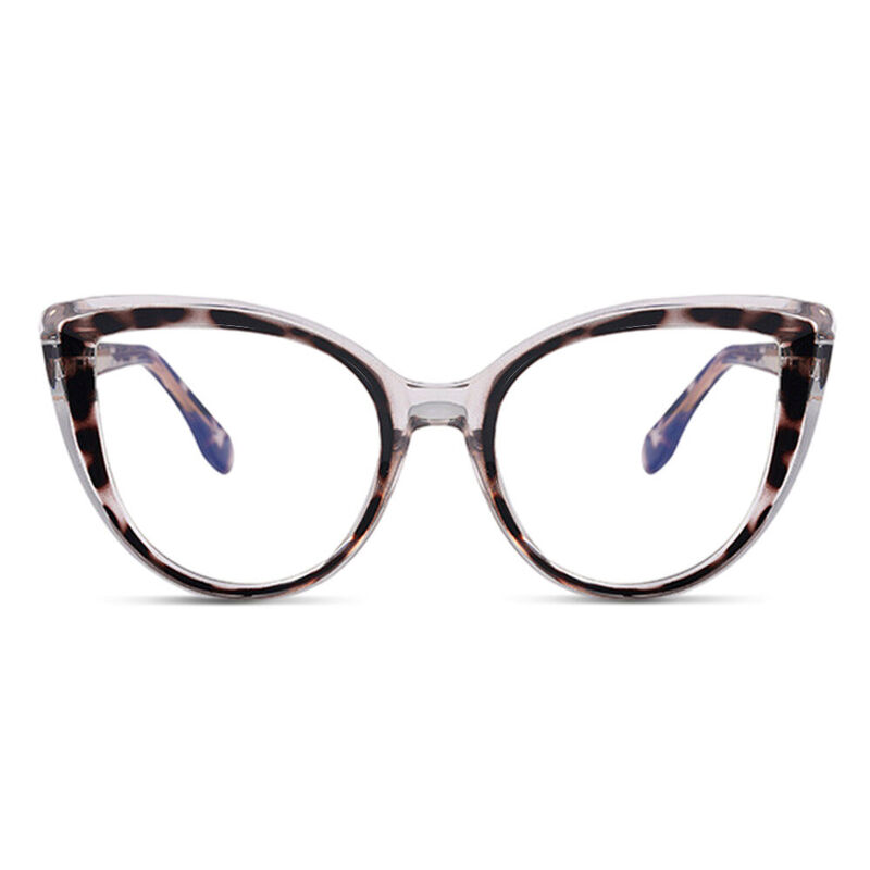 Prudence Cat Eye Leopard Glasses