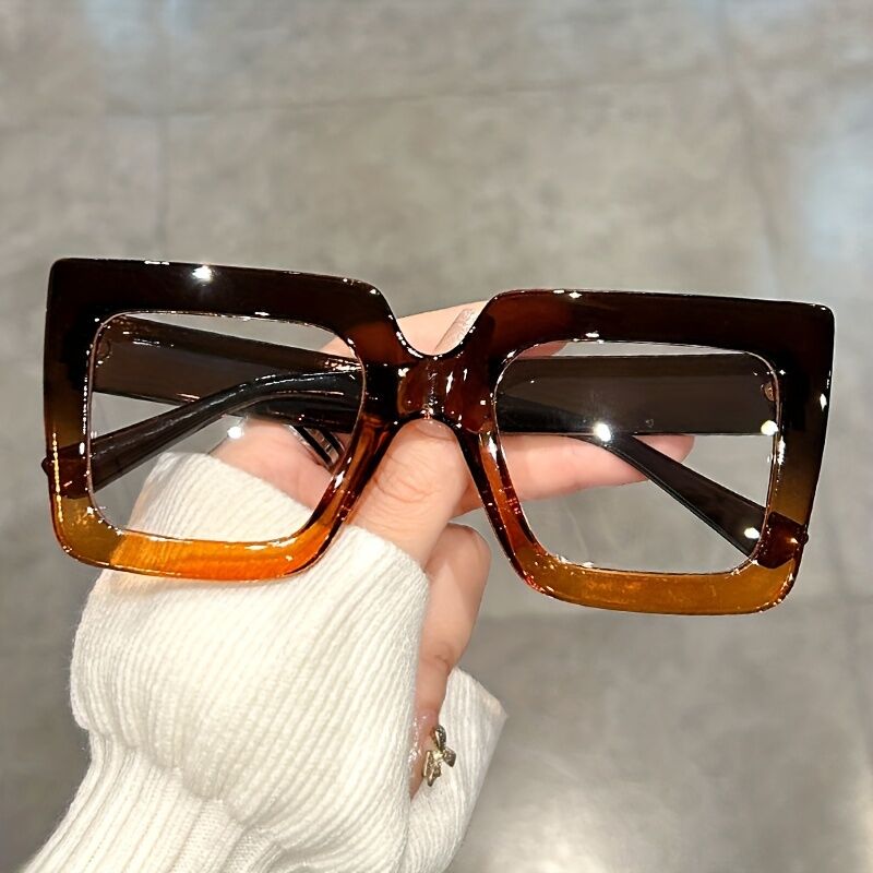 Quie Square Brown Glasses