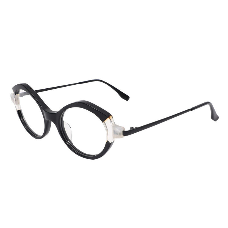 Nelilu Cat Eye Black Glasses