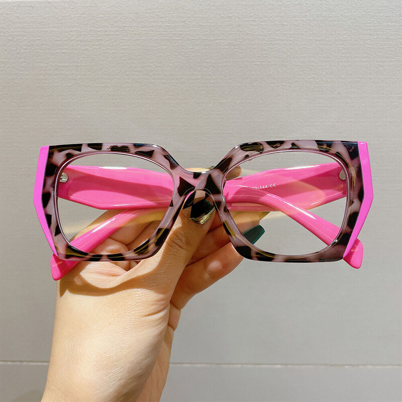 Hedda Cat Eye Pink Glasses