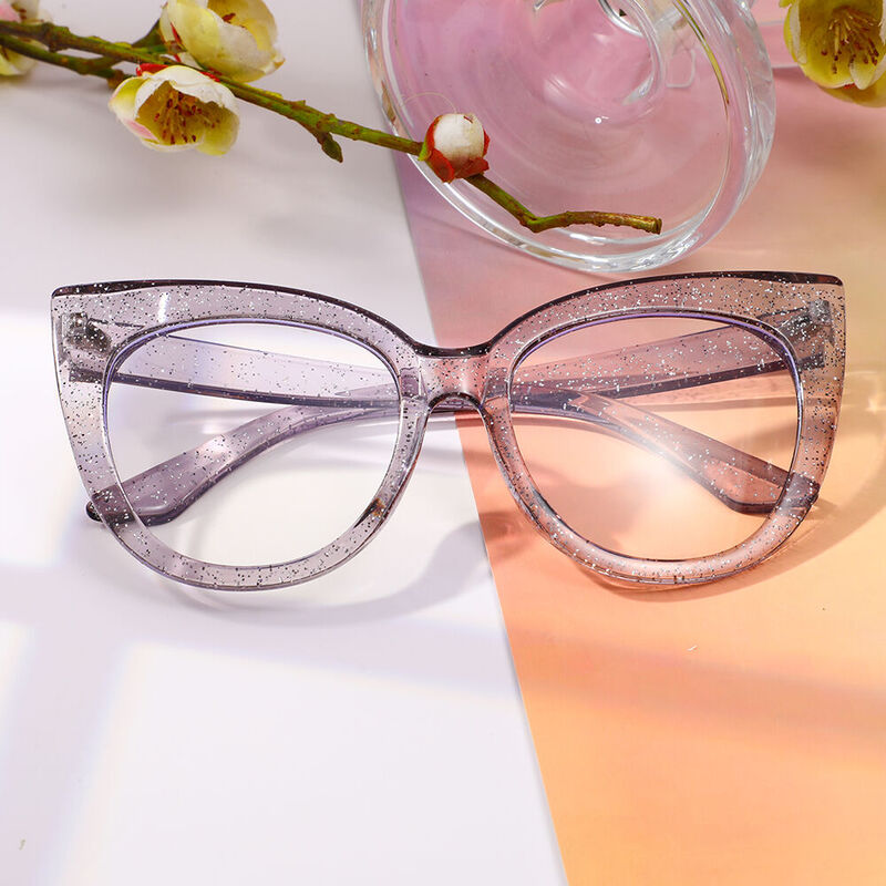 Josh Cat Eye Gray Glasses