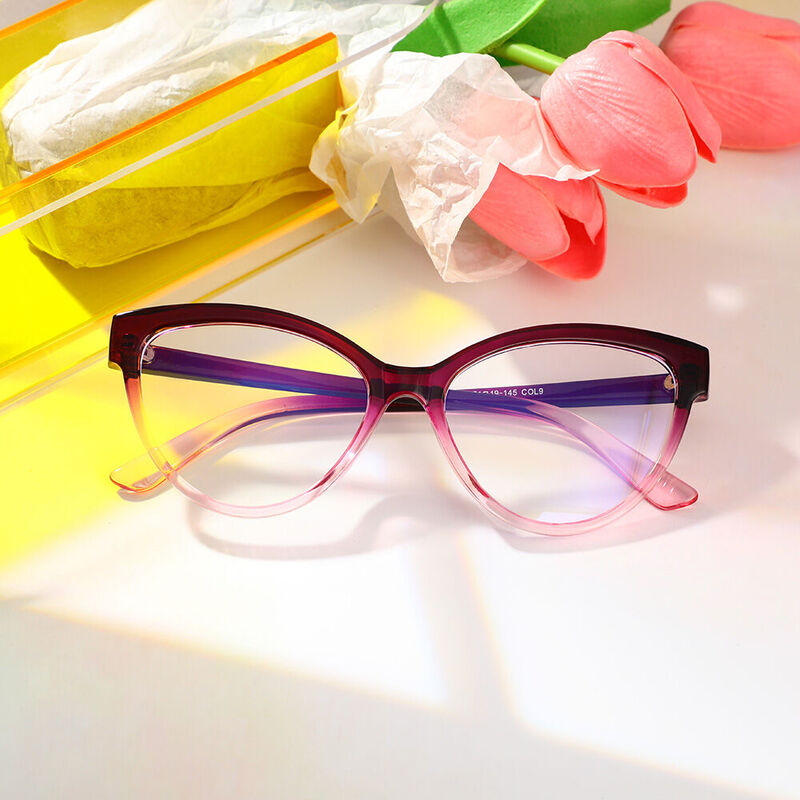 Lunettes de Vue Anthone Cat Eye Violet
