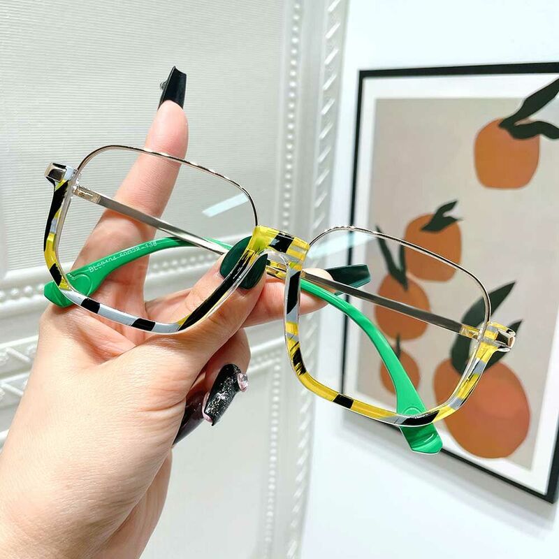 DuBois Square Yellow Glasses