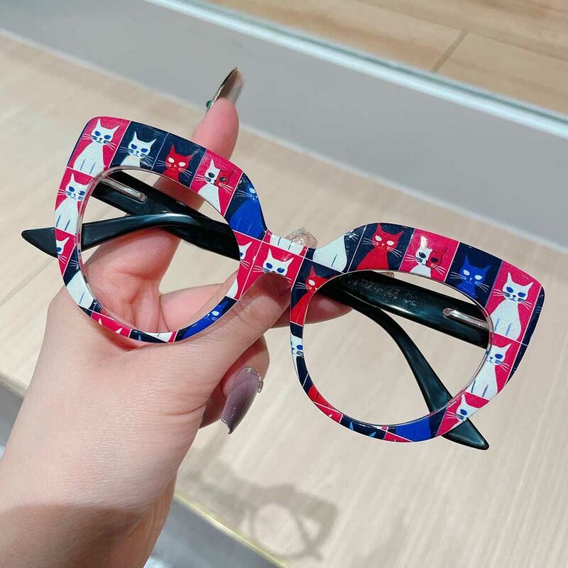 Lunettes de Vue Clyde Cat Eye Rouge