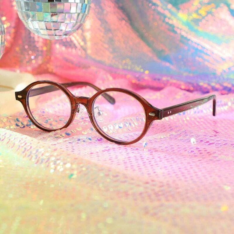 Faithe Oval Brown Glasses