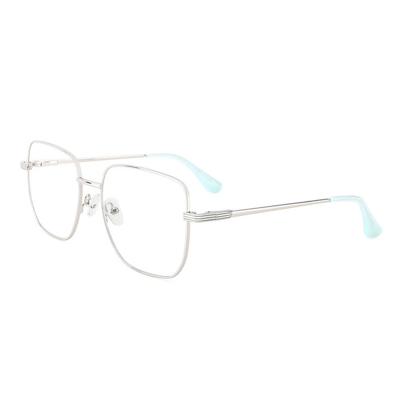 Annabelle Square Silver Glasses