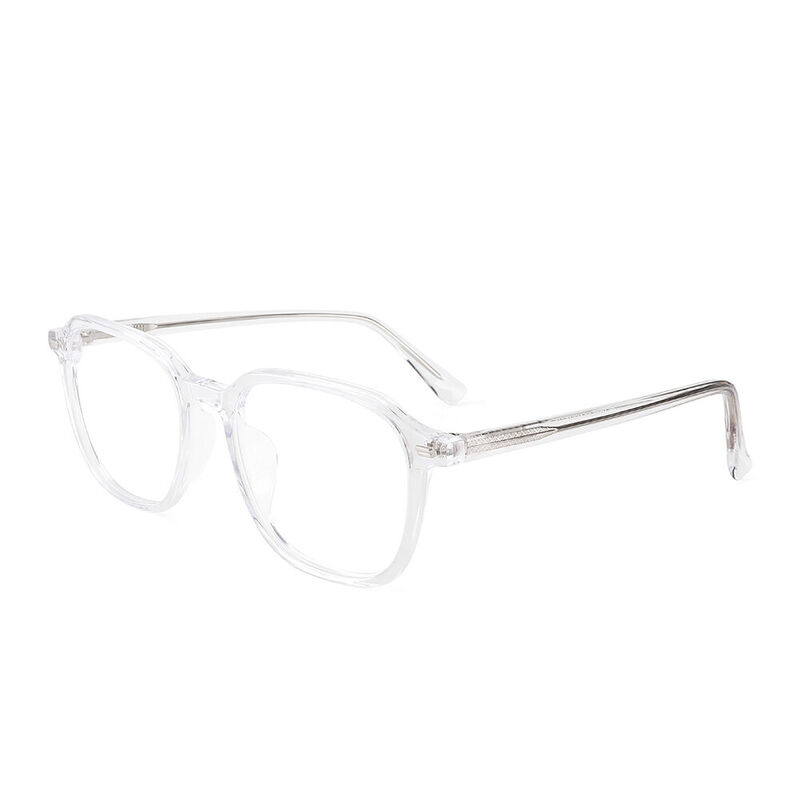 Zeny Geometric Transparent Glasses