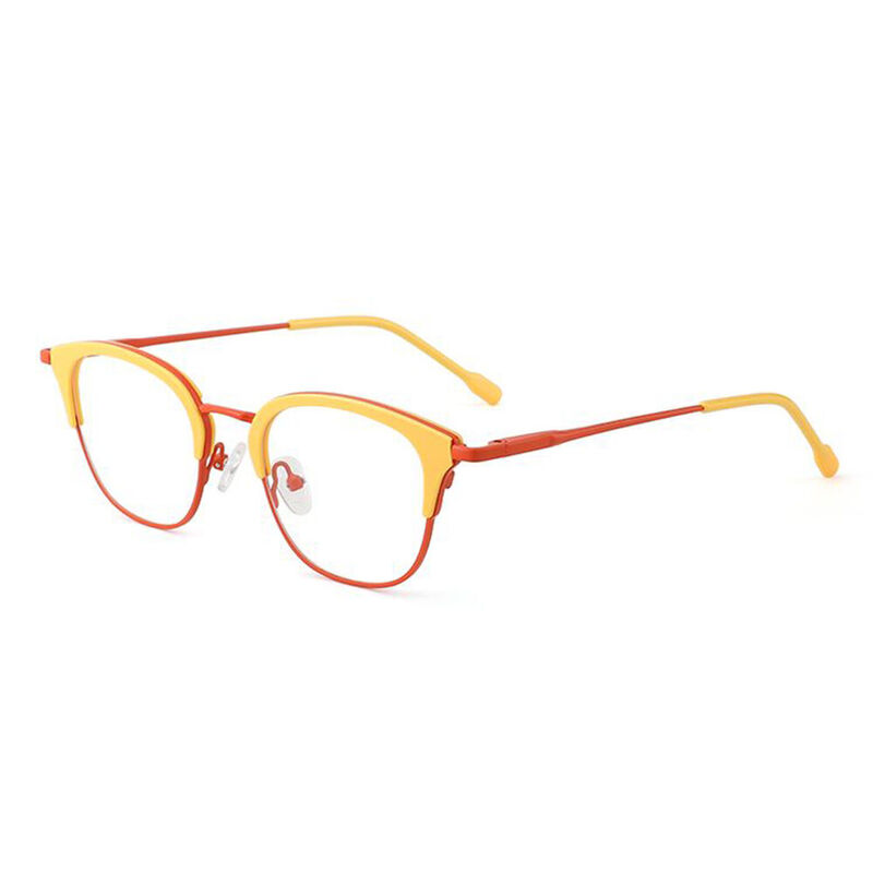Althea Cat Eye Yellow Glasses