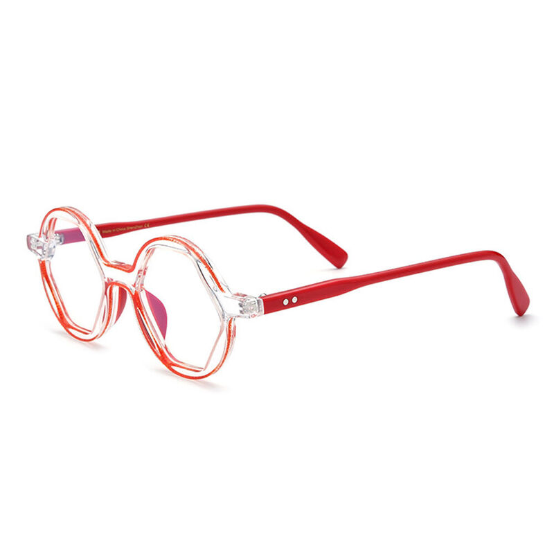 Tennant Round Red Glasses