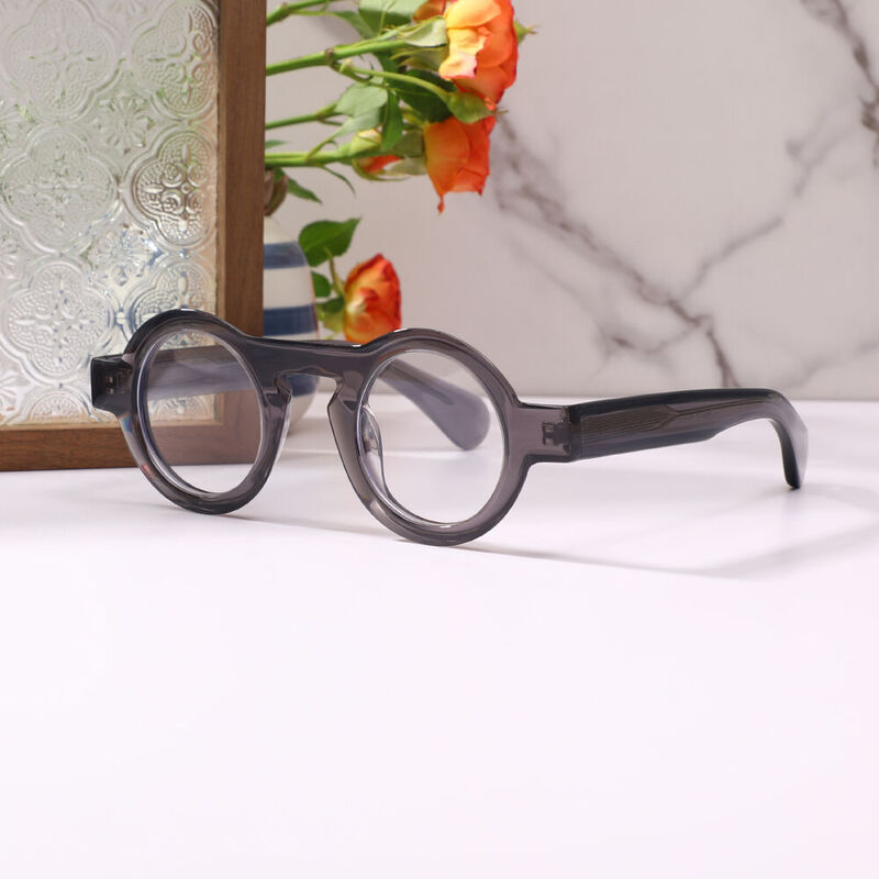 Jesso Round Gray Glasses