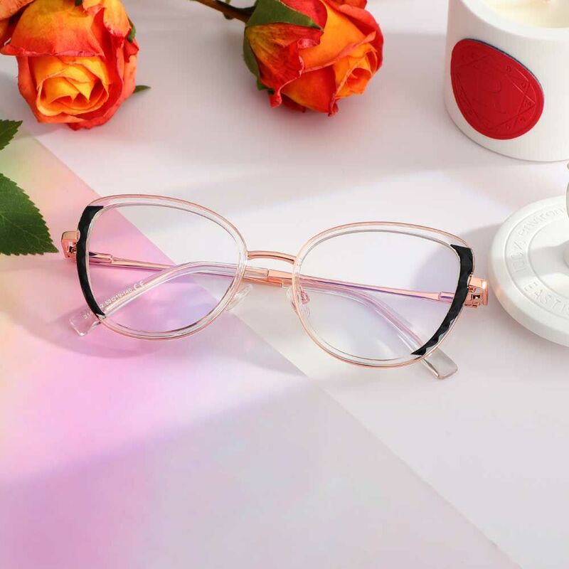 Sharon Cat Eye Clear Glasses