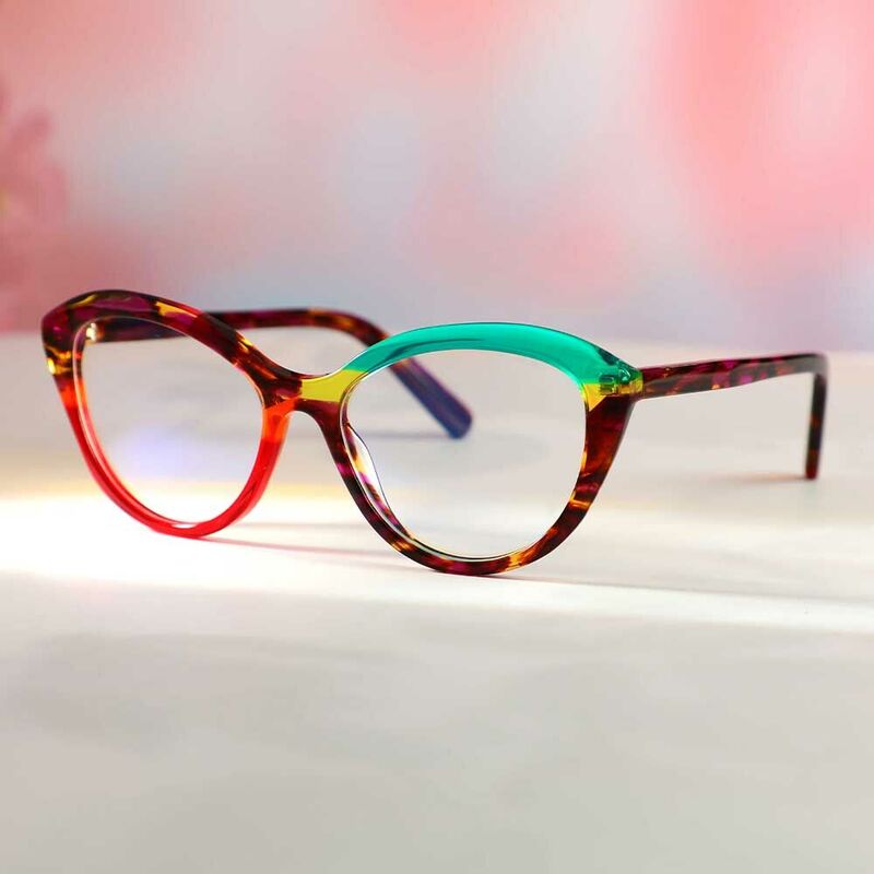 Burnell Cat Eye Rote Brille