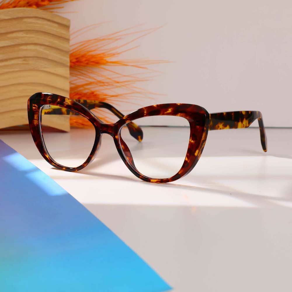Rockefelle Cat Eye Tortoise Glasses