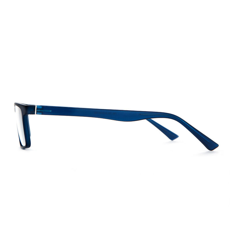 Professor Rectangle Blue Glasses