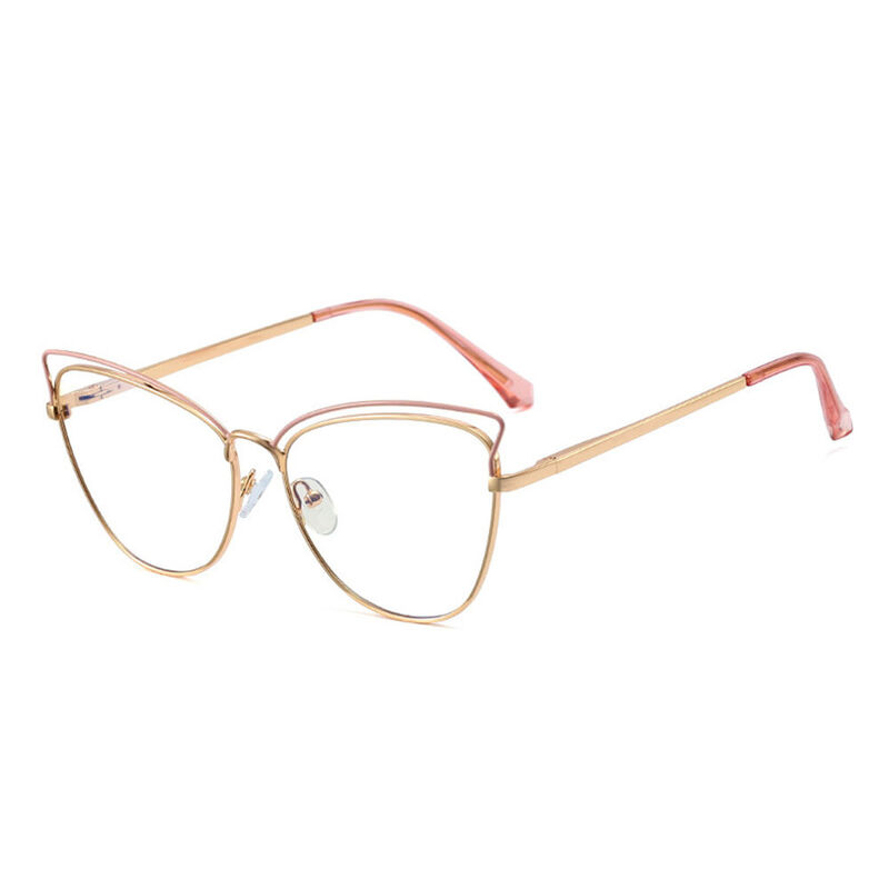 Gertie Cat Eye Pink Glasses