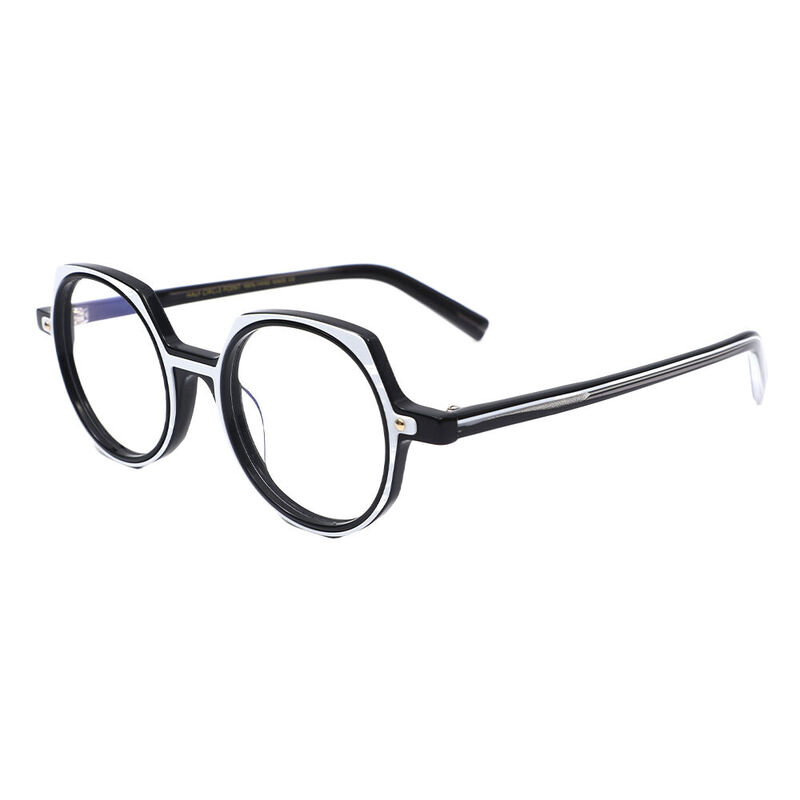 Pene Round Black Glasses