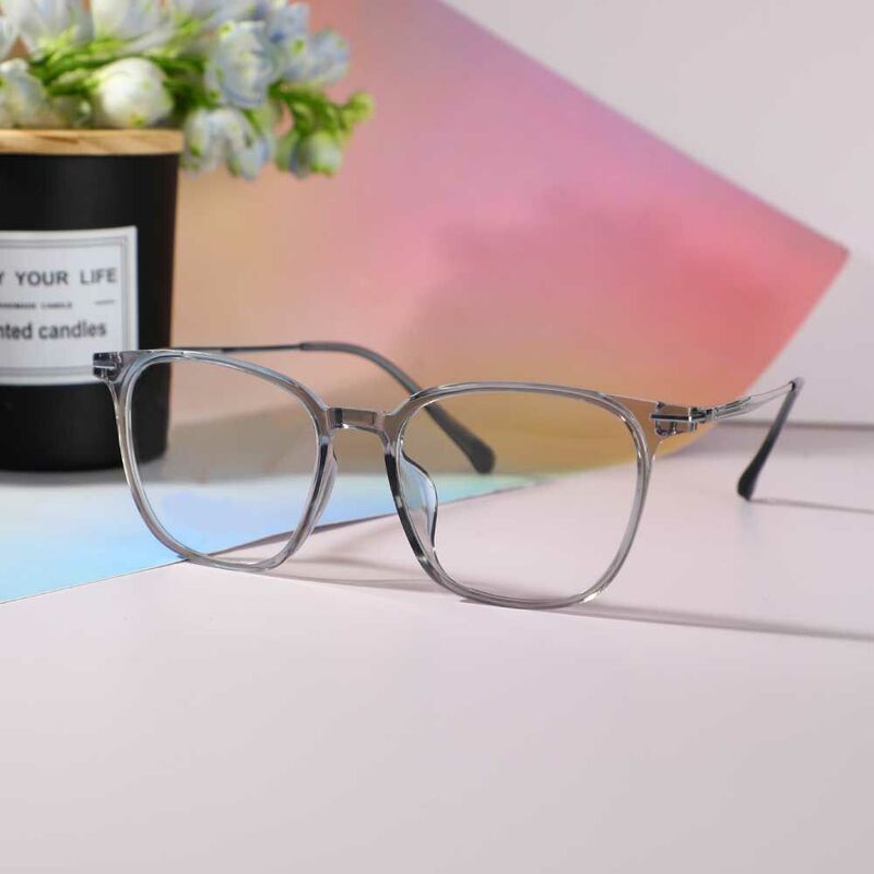 Morgan Rectangle Gray Glasses