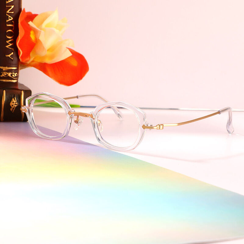 Simon Oval Clear Glasses