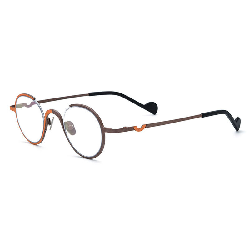 Ace Round Brown Glasses